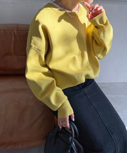 DISCOAT（ディスコート）の「【前後2WAY】スポンディッシュカーディガン（カーディガン/ボレロ・レディース・アイボリー/ブラック/バイオレット/イエロー・FREE）」の22枚目の写真