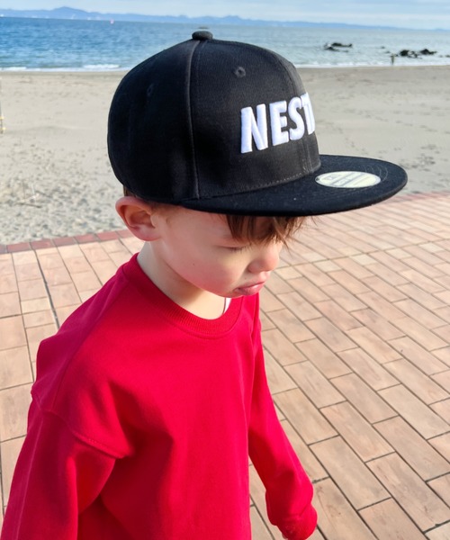 NESTA BRAND(ネスタブランド)の「【ユニセックス】NESTA KIDS(ネスタキッズ) / ロゴ刺繍キャップ(キャップ・キッズ・ブラック/ブラック系その他/ブルー/ブラック系その他2/レッド/グリーン系カモフラージュ・FREE)」の7枚目の写真