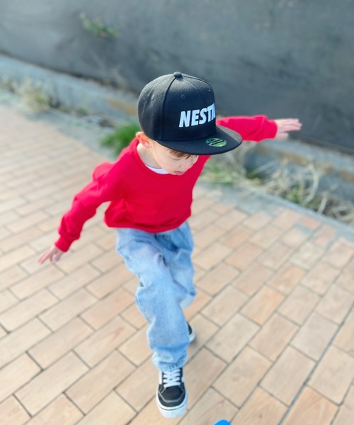 NESTA BRAND(ネスタブランド)の「【ユニセックス】NESTA KIDS(ネスタキッズ) / ロゴ刺繍キャップ(キャップ・キッズ・ブラック/ブラック系その他/ブルー/ブラック系その他2/レッド/グリーン系カモフラージュ・FREE)」の9枚目の写真