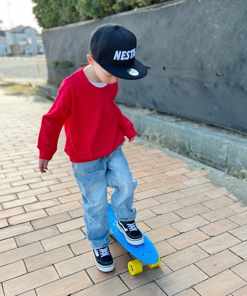 NESTA BRAND(ネスタブランド)の「【ユニセックス】NESTA KIDS(ネスタキッズ) / ロゴ刺繍キャップ(キャップ・キッズ・ブラック/ブラック系その他/ブルー/ブラック系その他2/レッド/グリーン系カモフラージュ・FREE)」の8枚目の写真