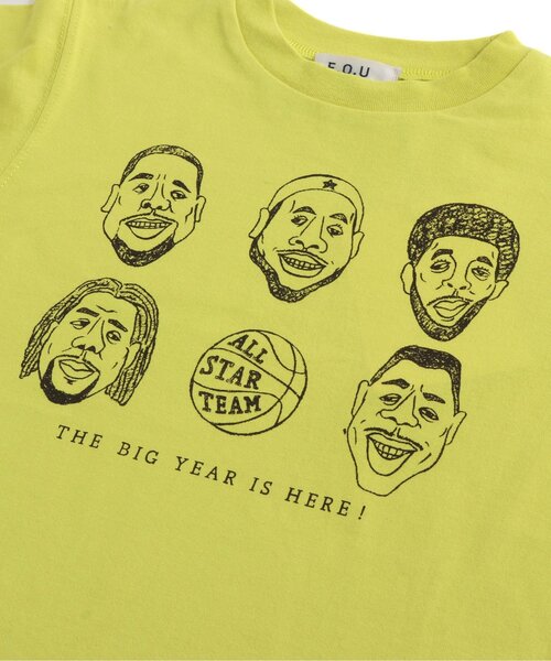 F.O.U(エフオーユー)の「バスケット選手プリントTシャツ(Tシャツ/カットソー・キッズ・ネイビー/ピンク/ライム/キナリ・100/110/120/130/140/150/160)」の10枚目の写真