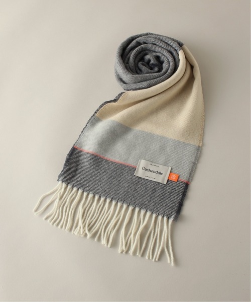 cushendale（カシュヘンデール）の「【CUSHENDALE / カシュヘンデール】 BAHANA SCARF マフラー（マフラー・メンズ・パープル/カーキ/ブルー・FREE）」の3枚目の写真