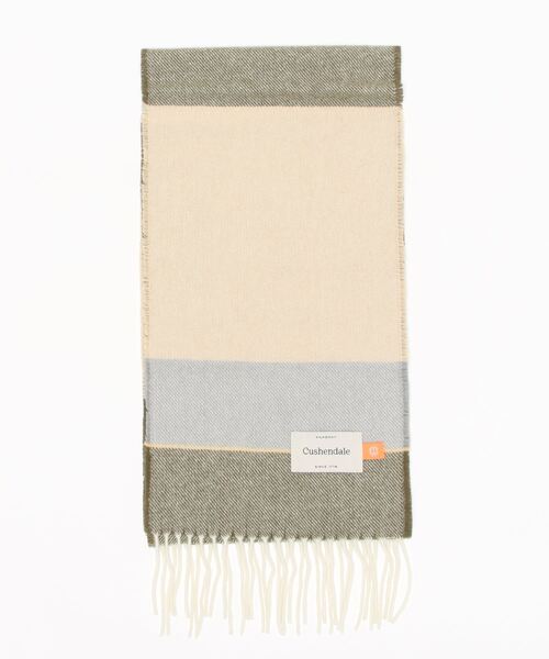 cushendale（カシュヘンデール）の「【CUSHENDALE / カシュヘンデール】 BAHANA SCARF マフラー（マフラー・メンズ・パープル/カーキ/ブルー・FREE）」の8枚目の写真