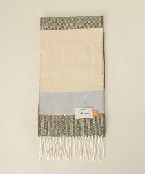 cushendale（カシュヘンデール）の「【CUSHENDALE / カシュヘンデール】 BAHANA SCARF マフラー（マフラー・メンズ・パープル/カーキ/ブルー・FREE）」の7枚目の写真