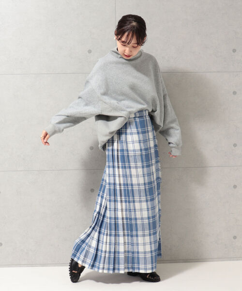 fredy repit(フレディレピ)の「裏起毛タートルスウェット(スウェット・レディース・ライトグレー/アイボリー/マスタード・38)」の5枚目の写真