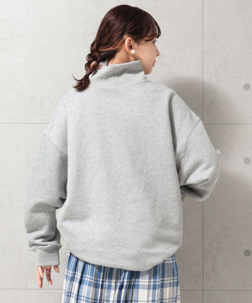 fredy repit(フレディレピ)の「裏起毛タートルスウェット(スウェット・レディース・ライトグレー/アイボリー/マスタード・38)」の7枚目の写真