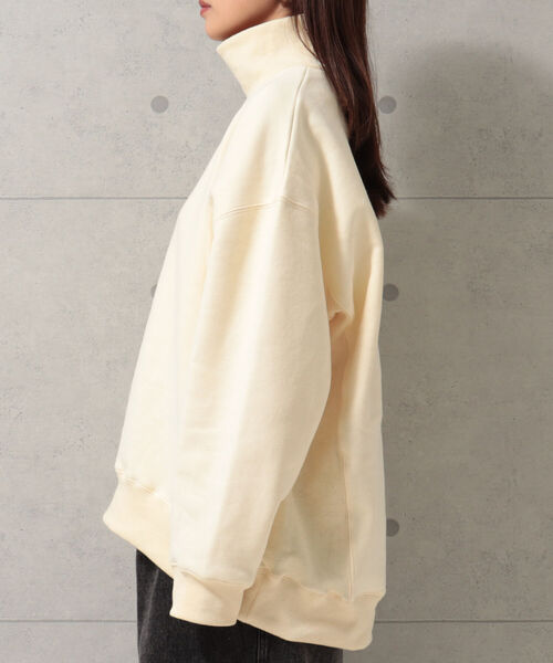 fredy repit(フレディレピ)の「裏起毛タートルスウェット(スウェット・レディース・ライトグレー/アイボリー/マスタード・38)」の20枚目の写真