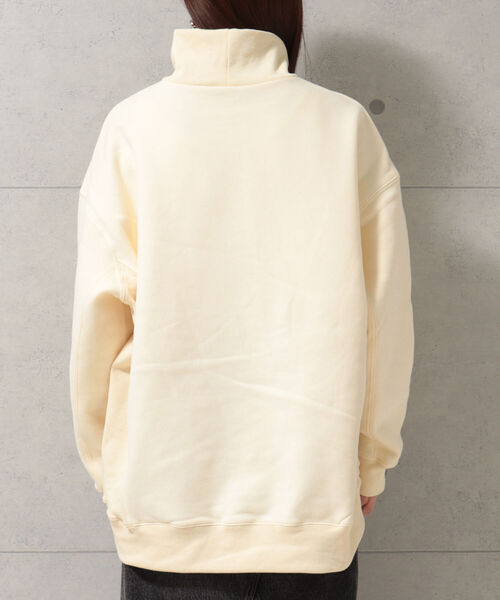fredy repit(フレディレピ)の「裏起毛タートルスウェット(スウェット・レディース・ライトグレー/アイボリー/マスタード・38)」の21枚目の写真