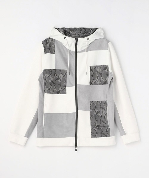 HIDEAWAYS NICOLE（ハイダウェイニコル）の「ブロッキングフルジップパーカ（パーカー・メンズ・グレー系その他/グレー系その他2/ホワイト系その他・MEDIUM/X-LARGE/LARGE）」の19枚目の写真