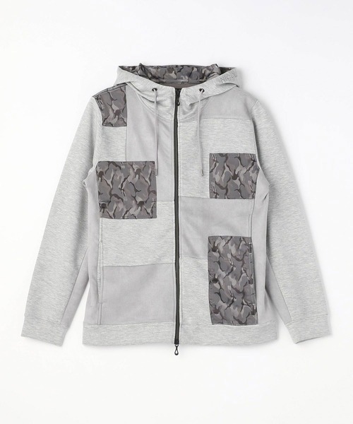HIDEAWAYS NICOLE（ハイダウェイニコル）の「ブロッキングフルジップパーカ（パーカー・メンズ・グレー系その他/グレー系その他2/ホワイト系その他・MEDIUM/X-LARGE/LARGE）」の20枚目の写真