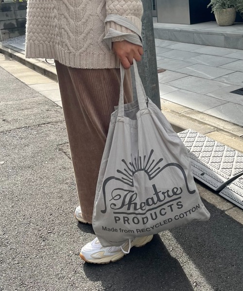 THEATRE PRODUCTS(シアタープロダクツ)の「【THEATRE PRODUCTS】RECYCLE COTTON GARMENT DYE TOTE(トートバッグ)」|ライトグレー