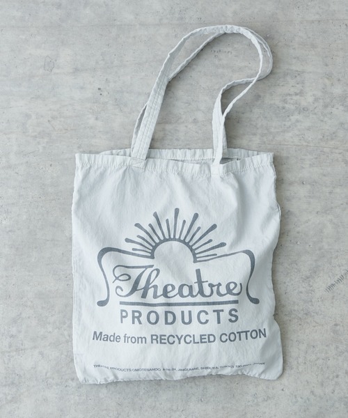 THEATRE PRODUCTS（シアタープロダクツ）の「【THEATRE PRODUCTS】RECYCLE COTTON GARMENT DYE TOTE（トートバッグ・レディース・ベージュ/グリーン/イエロー/ライトグレー/キャメル/ブルー・FREE）」の11枚目の写真