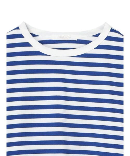 Green　Parks（グリーンパークス）の「クルーネックボーダーロンTEE＊（Tシャツ/カットソー・レディース・ネイビー/グレー/ブルー・FREE）」の11枚目の写真