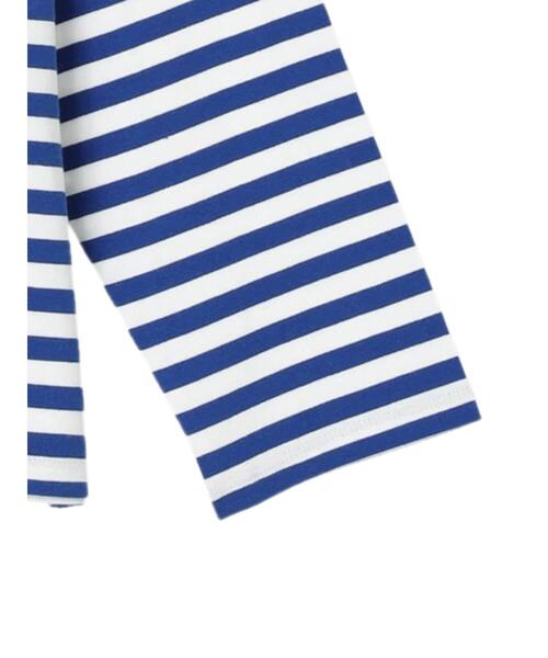 Green　Parks（グリーンパークス）の「クルーネックボーダーロンTEE＊（Tシャツ/カットソー・レディース・ネイビー/グレー/ブルー・FREE）」の10枚目の写真