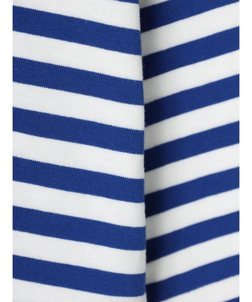 Green　Parks（グリーンパークス）の「クルーネックボーダーロンTEE＊（Tシャツ/カットソー・レディース・ネイビー/グレー/ブルー・FREE）」の7枚目の写真