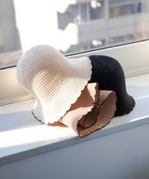 【WEB限定】ニットスカラップバケットハット