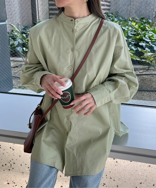 StyleSea（スタイルシー）の「フライヨークブラウス（シャツ/ブラウス・レディース・ホワイト/ライトブルー/ブラック/ピンク/クリーム/ライトオリーブ/ネイビー×ホワイト/ホワイト×ブルー・MEDIUM）」の15枚目の写真