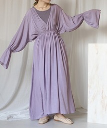 Bab | インナー付きレイヤードエアリーワンピース(ワンピース)