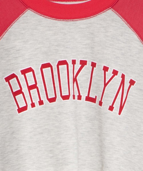 DuKKah（デュカ）の「Dukkah/【低身長向け】ラグランショートスウェット（スウェット・レディース・レッド/スミクロ/サックスブルー・X-SMALL）」の12枚目の写真