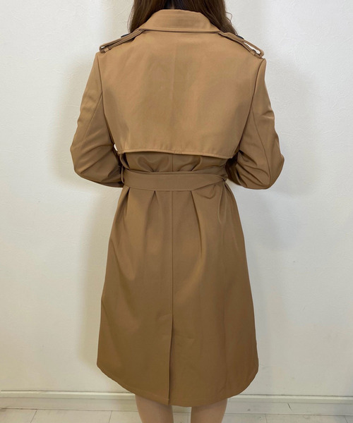 titty＆Co. PETIT（ティティアンドコープティ）の「【titty&Co.PETIT】スタンダードトレンチコート（トレンチコート・レディース・ベージュ/ブラック・SMALL/MEDIUM）」の5枚目の写真