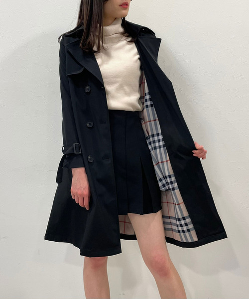 titty＆Co. PETIT（ティティアンドコープティ）の「【titty&Co.PETIT】スタンダードトレンチコート（トレンチコート・レディース・ベージュ/ブラック・SMALL/MEDIUM）」の9枚目の写真