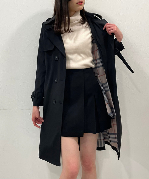 titty＆Co. PETIT（ティティアンドコープティ）の「【titty&Co.PETIT】スタンダードトレンチコート（トレンチコート・レディース・ベージュ/ブラック・SMALL/MEDIUM）」の11枚目の写真