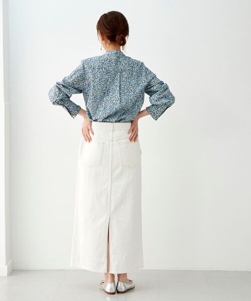 le.coeur blanc（ルクールブラン）の「リバティ フリルブラウス（シャツ/ブラウス・レディース・ブルー系その他2/イエロー系その他・38）」の12枚目の写真