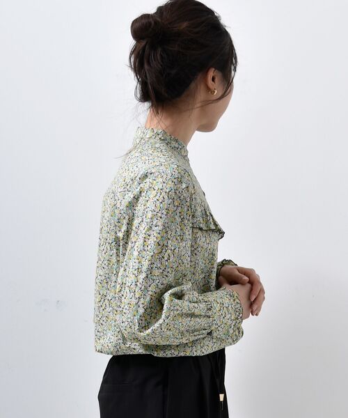 le.coeur blanc（ルクールブラン）の「リバティ フリルブラウス（シャツ/ブラウス・レディース・ブルー系その他2/イエロー系その他・38）」の22枚目の写真