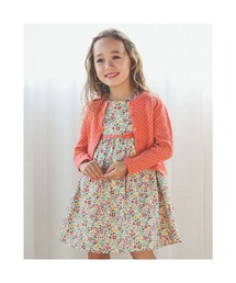 Tartine et Chocolat（タルティーヌエショコラ）の「TartineetChocolat/日本製リバティフラワープリント(Annabella)コットンワンピース(90~140cm)（ワンピース・キッズ）」