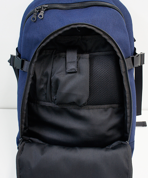 CIAOPANIC（チャオパニック）の「【Ciaopanic】NYLON 2Pocket DAYPACK（バックパック/リュック・メンズ・ブラック/オリーブ/ネイビー・FREE）」の12枚目の写真