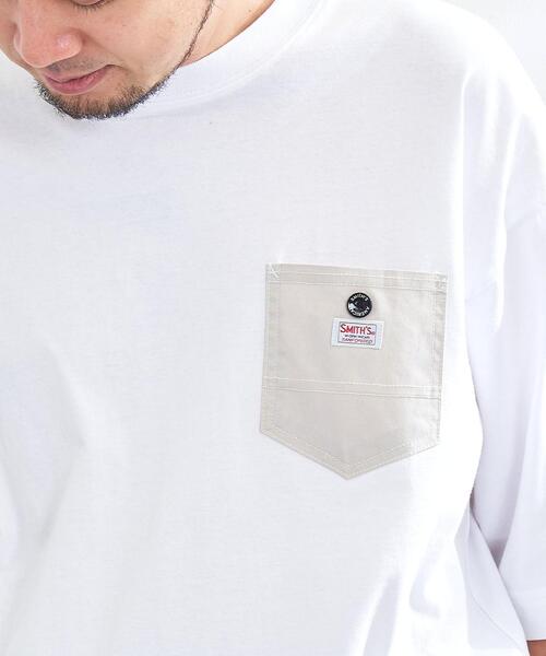 SMITH'S(スミス)の「SMITH'S(スミス)別注ポケットTシャツ(Tシャツ/カットソー・メンズ・コバルトブルー/ホワイト/グレー/ブラック・MEDIUM/LARGE/X-LARGE/SMALL)」の20枚目の写真