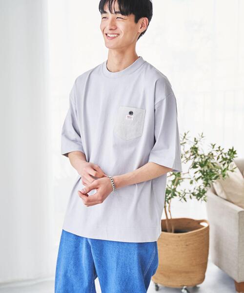 SMITH'S(スミス)の「SMITH'S(スミス)別注ポケットTシャツ(Tシャツ/カットソー・メンズ・コバルトブルー/ホワイト/グレー/ブラック・MEDIUM/LARGE/X-LARGE/SMALL)」の6枚目の写真