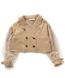 algy | /チュール袖ショートトレンチ(テーラードジャケット)