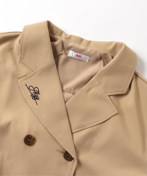 algy（アルジー）の「/チュール袖ショートトレンチ（テーラードジャケット・キッズ・ベージュ/アイボリー・SMALL/MEDIUM/X-SMALL/XX-SMALL）」の6枚目の写真