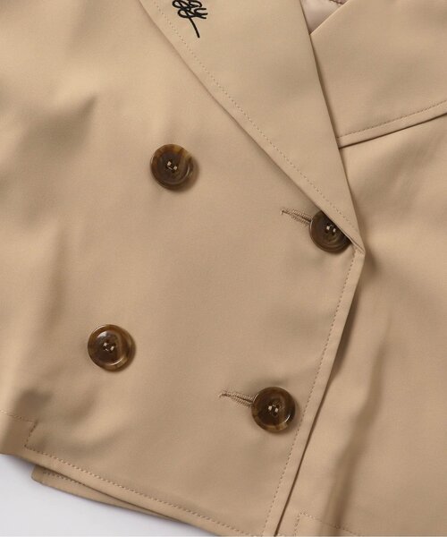 algy（アルジー）の「/チュール袖ショートトレンチ（テーラードジャケット・キッズ・ベージュ/アイボリー・SMALL/MEDIUM/X-SMALL/XX-SMALL）」の8枚目の写真
