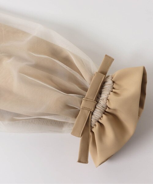 algy（アルジー）の「/チュール袖ショートトレンチ（テーラードジャケット・キッズ・ベージュ/アイボリー・SMALL/MEDIUM/X-SMALL/XX-SMALL）」の11枚目の写真