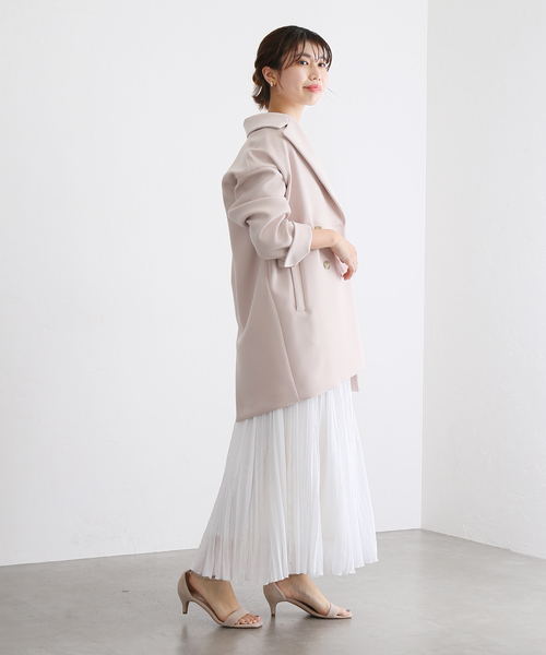La TOTALITE（ラトータリテ）の「トリプルツイルミドルコート（その他アウター・レディース・ブラック/ピンク/グリーン・38/36）」の10枚目の写真