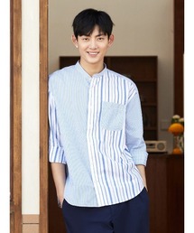 GAP | ポプリン バンドカラーシャツ(シャツ/ブラウス)