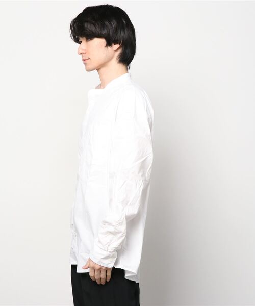 GAP（ギャップ）の「ポプリン バンドカラーシャツ（シャツ/ブラウス・メンズ・ホワイト/ライトグリーン/マルチ/アクア・S/M/L/XL/XS）」の5枚目の写真