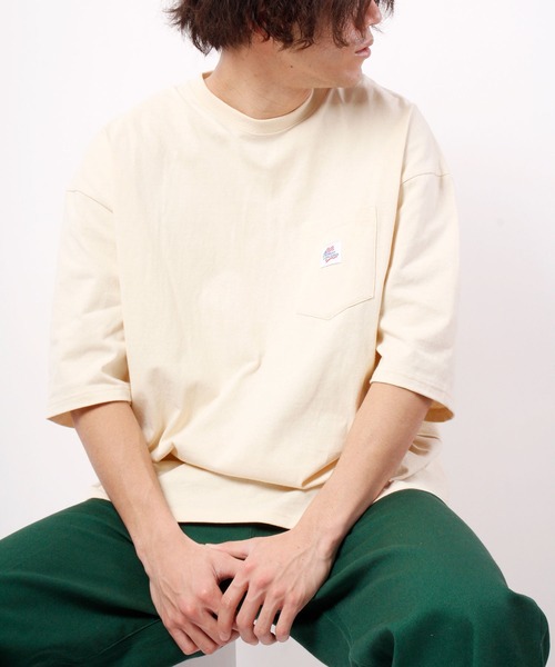 JEMORGAN(ジェーイーモーガン)の「JEMORGAN 天竺胸ポケ付き半袖ビッグT(Tシャツ/カットソー・メンズ・オフホワイト/ブラック/ベージュ/ネイビー/グリーン/ライトグレー/ピンク/シルバーグレー/サーモンピンク/カーキ/ベージュ系その他・M/L/XL)」の5枚目の写真