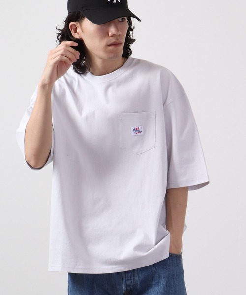 JEMORGAN(ジェーイーモーガン)の「JEMORGAN 天竺胸ポケ付き半袖ビッグT(Tシャツ/カットソー・メンズ・オフホワイト/ブラック/ベージュ/ネイビー/グリーン/ライトグレー/ピンク/シルバーグレー/サーモンピンク/カーキ/ベージュ系その他・M/L/XL)」の4枚目の写真