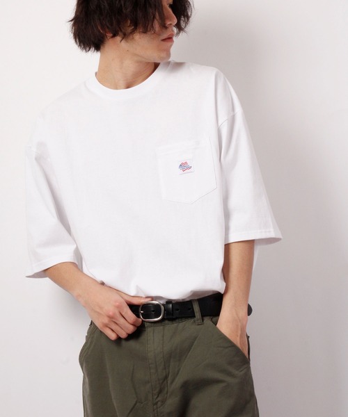 JEMORGAN(ジェーイーモーガン)の「JEMORGAN 天竺胸ポケ付き半袖ビッグT(Tシャツ/カットソー・メンズ・オフホワイト/ブラック/ベージュ/ネイビー/グリーン/ライトグレー/ピンク/シルバーグレー/サーモンピンク/カーキ/ベージュ系その他・M/L/XL)」の12枚目の写真
