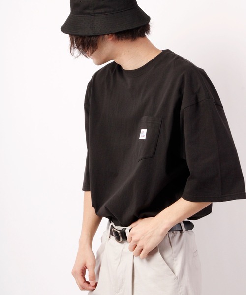 JEMORGAN(ジェーイーモーガン)の「JEMORGAN 天竺胸ポケ付き半袖ビッグT(Tシャツ/カットソー・メンズ・オフホワイト/ブラック/ベージュ/ネイビー/グリーン/ライトグレー/ピンク/シルバーグレー/サーモンピンク/カーキ/ベージュ系その他・M/L/XL)」の17枚目の写真