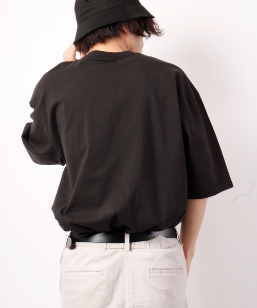 JEMORGAN(ジェーイーモーガン)の「JEMORGAN 天竺胸ポケ付き半袖ビッグT(Tシャツ/カットソー・メンズ・オフホワイト/ブラック/ベージュ/ネイビー/グリーン/ライトグレー/ピンク/シルバーグレー/サーモンピンク/カーキ/ベージュ系その他・M/L/XL)」の18枚目の写真