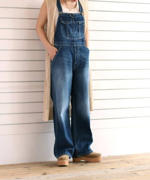 cepo（セポ）の「ロゴペイント デニムオーバーオール（サロペット/オーバーオール・レディース・ブルー系1/ブルー系3・S/M）」の2枚目の写真