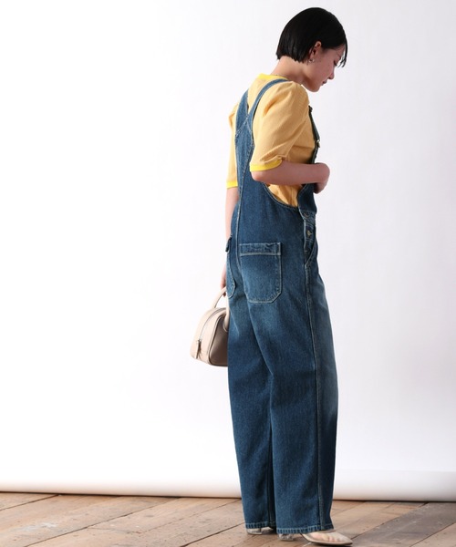 cepo（セポ）の「ロゴペイント デニムオーバーオール（サロペット/オーバーオール・レディース・ブルー系1/ブルー系3・S/M）」の3枚目の写真