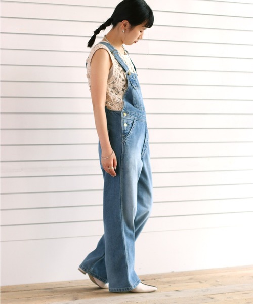 cepo（セポ）の「ロゴペイント デニムオーバーオール（サロペット/オーバーオール・レディース・ブルー系1/ブルー系3・S/M）」の21枚目の写真