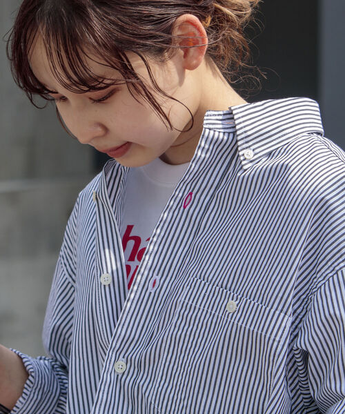 FREDY MAC（フレディーマック）の「【FREDYMAC/フレディマック】オーバーサイズシャツ ビッグシルエットボタンダウン（シャツ/ブラウス・メンズ・ネイビー/オフホワイト/ブラック系その他3/カーキ/ブルー系その他7・MEDIUM/LARGE）」の3枚目の写真