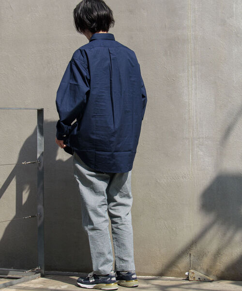 FREDY MAC（フレディーマック）の「【FREDYMAC/フレディマック】オーバーサイズシャツ ビッグシルエットボタンダウン（シャツ/ブラウス・メンズ・ネイビー/オフホワイト/ブラック系その他3/カーキ/ブルー系その他7・MEDIUM/LARGE）」の14枚目の写真