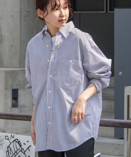 FREDY MAC（フレディーマック）の「【FREDYMAC/フレディマック】オーバーサイズシャツ ビッグシルエットボタンダウン（シャツ/ブラウス・メンズ・ネイビー/オフホワイト/ブラック系その他3/カーキ/ブルー系その他7・MEDIUM/LARGE）」の15枚目の写真